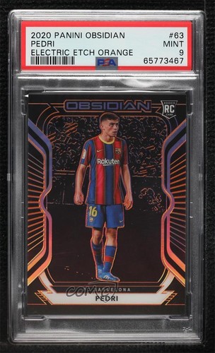 Pedri [Orange] #63 2020 Panini Obsidian card