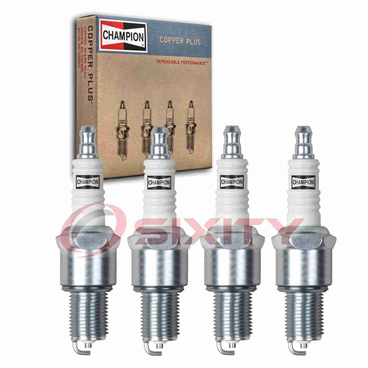 4 pc Champion Copper Plus Spark Plugs for 1994-1995 Kia Sephia 1.6L L4 ti