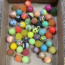Huge Bulk Lot Of 52 VINTAGE Vending Machine Bouncy Balls Rubber
