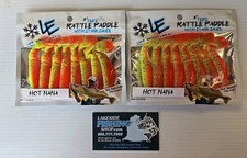2 LAKE EFFECT LURE CO 3" TED'S RATTLE PADDLE W/STANK SAUCE SOFT PLASTIC LURES