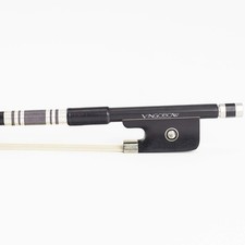 Carbon Fiber Viola Bow 4/4 Size 101M Advanced Level Parisian Eyes Ebony Frog ...