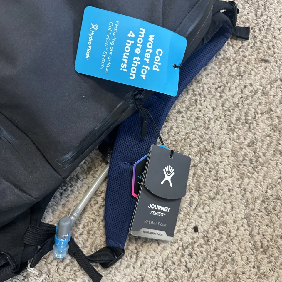 Hydro Flask Down Shift Negro Hidratación Pack 10 L NUEVO Con Etiquetas Foto 3 de 4