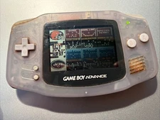 Game Boy Advance Clear Glacier AGB-001  Tested Working - Read Description