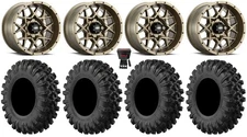 ITP Hurricane 14" Wheels Bronze 30" MotoRavage XLTires Yamaha YXZ1000R