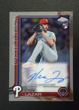 Max Lazar 2025 TOPPS CHROME ROOKIE AUTO Card #RAML