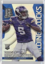 2014 Panini Spectra Building Blocks Blue Prizm 33/49 Teddy Bridgewater #25 06yt