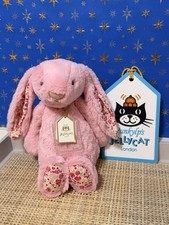 Authentic Jellycat    Blushkin Blossom Luxe Bunny  Dust Bag  Tag Shield   