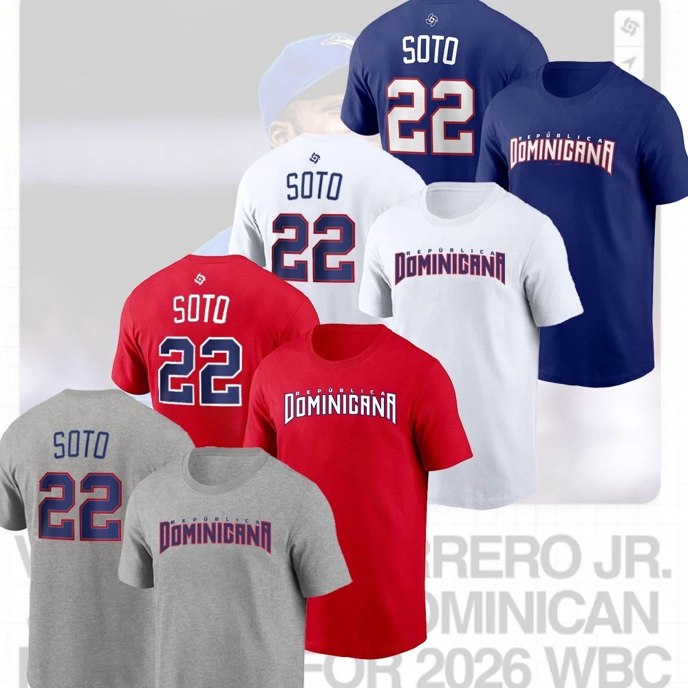 NEW - Juan Soto #22 Dominican Republic Team 2026 World Baseball