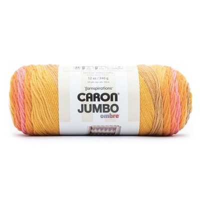 2er Pack - Caron Jumbo Print Ombre Garn - Sunset - 296619-19012