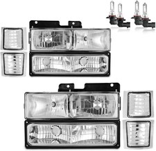 1992-1998 Chevy C10 Ck 1500 2500 3500 Silverado Tahoe Headlights Left Right 1992-1998 Chevy C10 Ck 1500 2500 3500 Silverado Tahoe Headlights Left Right
