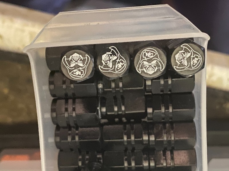 Kansas City Chiefs Wheel Tire Valve Stem cap Covers 4 Pc set
