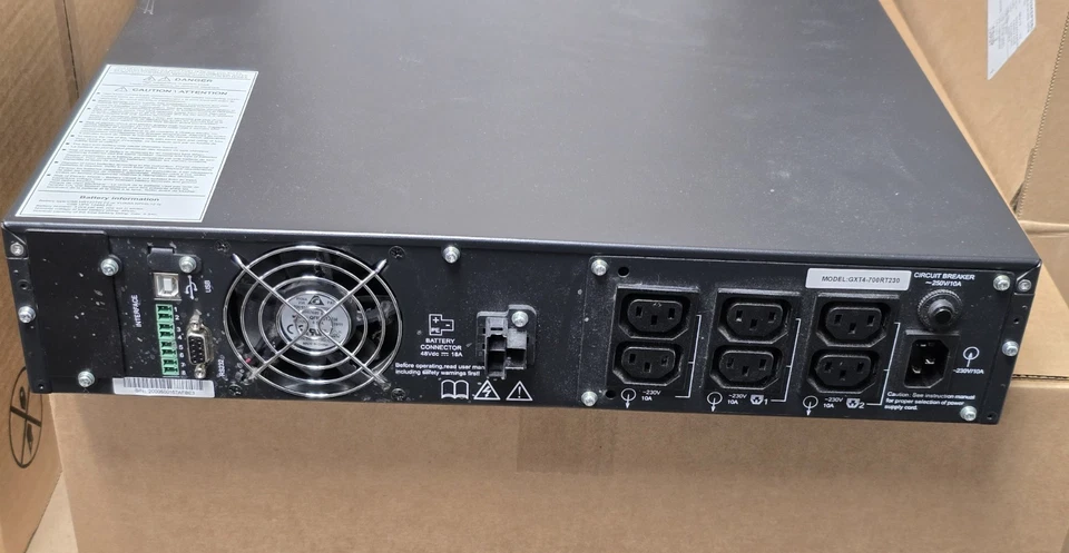 Emerson GXT4-700RT230E Tower / Rack Mountable LIEBERT GXT4 #651TAWB34PR3 - Image 4 of 4