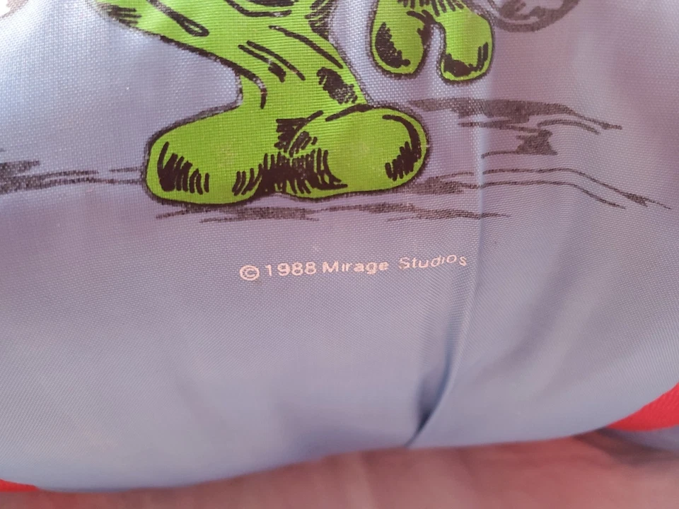 Teenage Mutant Ninja Turtles TMNT Duffle Gym Bag Leonardo Mirage 1988 Vintage - Image 2 of 4