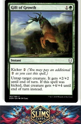 Magic the Gathering MTG Dominaria Gift of Growth #163 Buy 2 Get 1