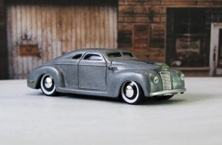 1940 40 Ford Coupe Model Chop Top Bare Metal Hot Rod Lead Sled 1/64 Scale - Image 4 of 4