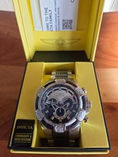 Invicta Men's Watch 29569 Bolt Quartz Chronograph Silver Black Stainless Steel