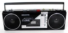 VTG SANYO M-S300K Japan Portable Boombox Cassette Recorder AM FM Antenna Radio