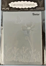 🦋darice WILDFLOWER BUTTERFLY Embossing Folder background floral flowers spring