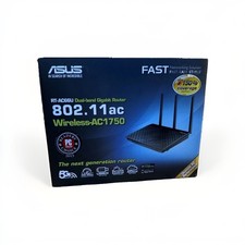 ASUS RT-AC66R AC1750 Dual-Band Gigabit Wireless Router 4-Port 802.11ac Open Box