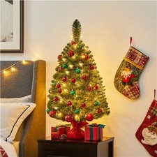 2/3Ft Mini Artificial Christmas Tree Tabletop Small Xmas Tree Holiday Home Decor