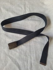 VTG Levi'sblue Woven Web Belt With Brass Bucle Gacha70-80's Size 38W