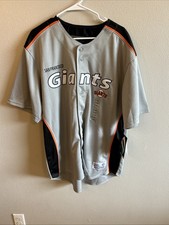 NEW Dynasty San Francisco Giants Jersey Men's XL Gray Button Up MLB Stitched NWT