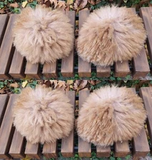 LOT OF 4.  Georgian traditional natural hat (papakha)  Brown