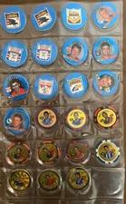VFL AFL footy football Tazo Pogs Slammers and Milk Cap Singles Blue Topps Chipz