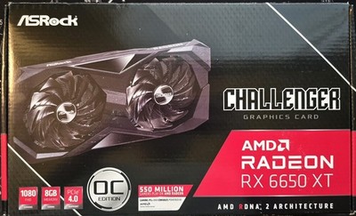 ASRock RX 6650 XT Challenger OC 8GB GDDR6 GPU
