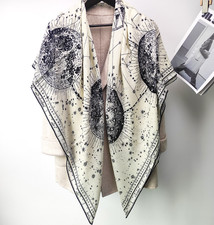 70% Cashmere 30% Silk Scarf 53 Neckerchief Sh...