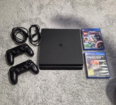 Sony PlayStation 4 Slim - 1TB (1.000 GB) - 2 Controller - Inkl. Minecraft & LEGO