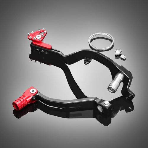 CRF300L/Rally Shift Lever and Brake Pedal Kit Aluminum Folding Tip Compatible - Afbeelding 5 van 9