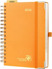 2026 Daily Planner One Page a Day - [8.5" X 5.75" Wire-Bound Hard Cover] Agenda
