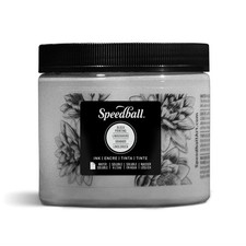 Speedball Water-Soluble Block Printing Ink 16 oz. Metallic Silver