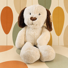 Animal Adventure Beagle Hound Dog Plush 21" Cream Brown Stuffed Animal NWT