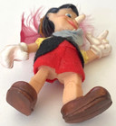 Vintage 1950's HONG KONG Plastic and Felt ~ PINOCCHIO ~ Christmas Ornament 3" — photo 7