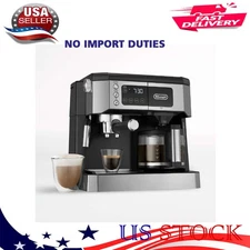 De'Longhi All in One Combination Espresso Machine, Aluminum, Spill-proof, New