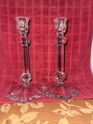 Studio Crystal by Godinger Fine Crystal Candlestick Pair