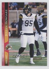 2021 Upper Deck CFL Red 109/165 Julian Howsare #55 ex5
