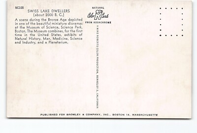 Swiss Lake Dwellers Story Of Man Museum Science Boston MA Chrome
