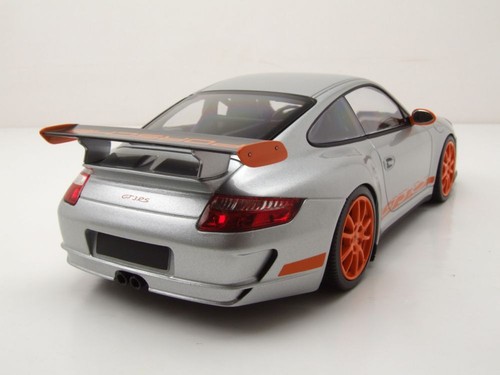Porsche 911 GT3 RS 2007 Plata Coche De Modelo 1:18 Minichamps - Imagen 2 de 9