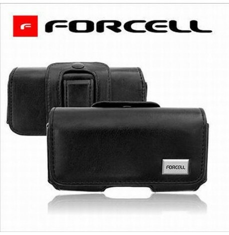 ETUI HOUSSE CEINTURE LUXE Noir ★★ SAMSUNG GALAXY S et S2 ★★ CUIR FORCELL - Afbeelding 1 van 1