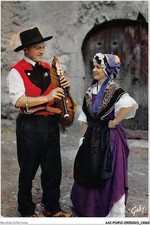 AAIP11-12-01052 - ROUERGUES - Joueur De Cabrette Et Danseuse