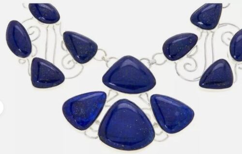 Collar Jay King Gallery Collection Plata Esterlina Forma Libre Lapislázuli 30" BIB - Imagen 4 de 4