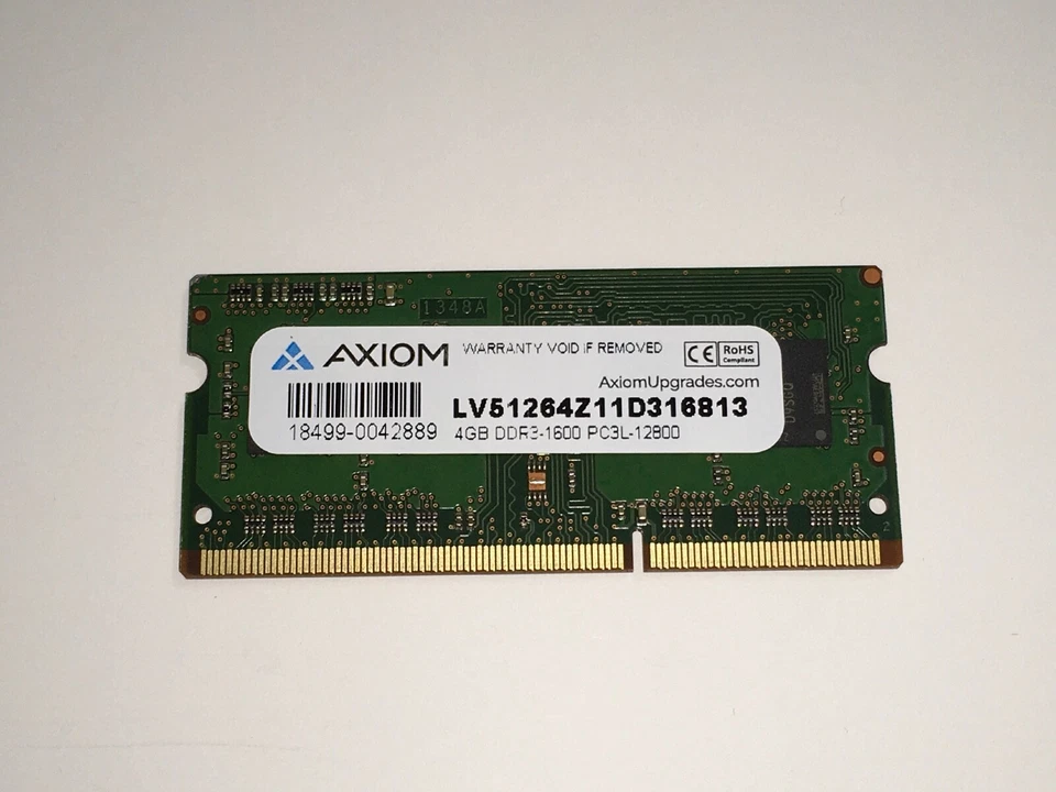 Axiom Lenovo 4GB PC3-12800 DDR3L SO SDRAM DIMM (ThinkPad T560) 0B47380-AX  NEW - Image 2 of 3