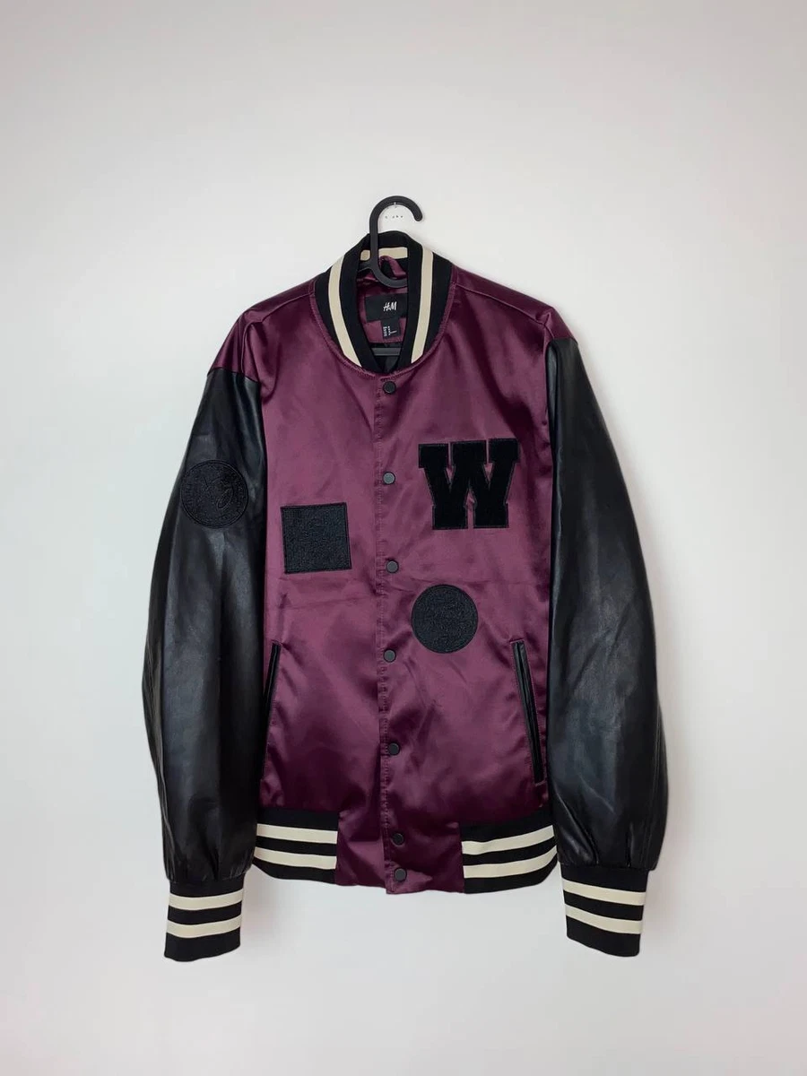 The Weeknd Purple Letterman Jacket With Leather Sleeves