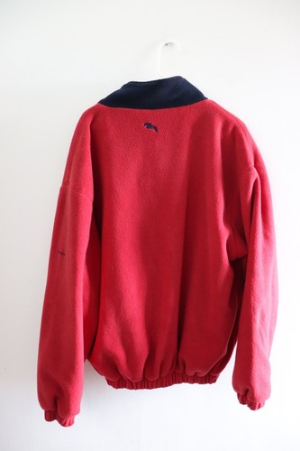 Saddlercraft Red Fleece Jacket Medium Equestrian Horse Riding Full Zip Vintage - Picture 12 of 19