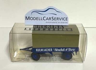 Brekina Sondermodell 1/87: 2-Achs-Leichtanhänger "Kulmbacher Mönchshof-Biere" - Bild 1 von 4