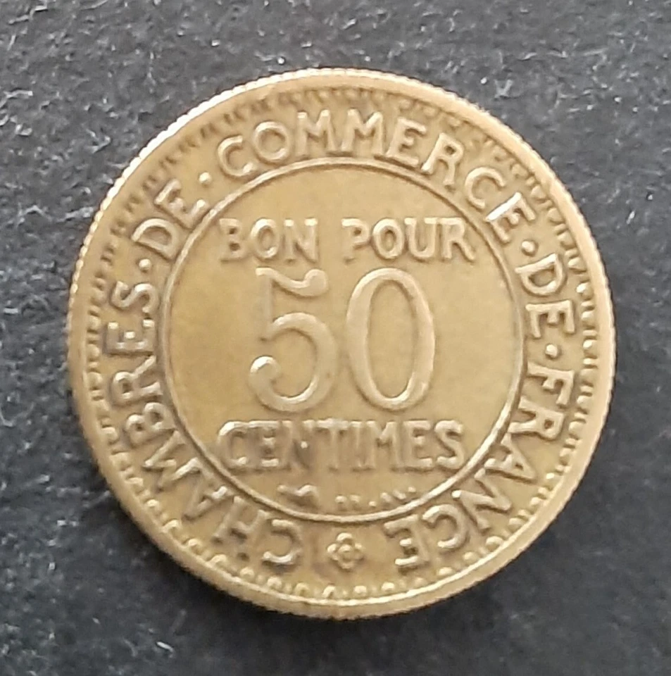 50 centimes 1927 Chambres de Commerce - Photo 2/2