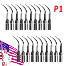 5-20*Dental Ultrasonic Piezo Scaler Perio Tips P1 Fit EMS/Woodpecker Handpiece